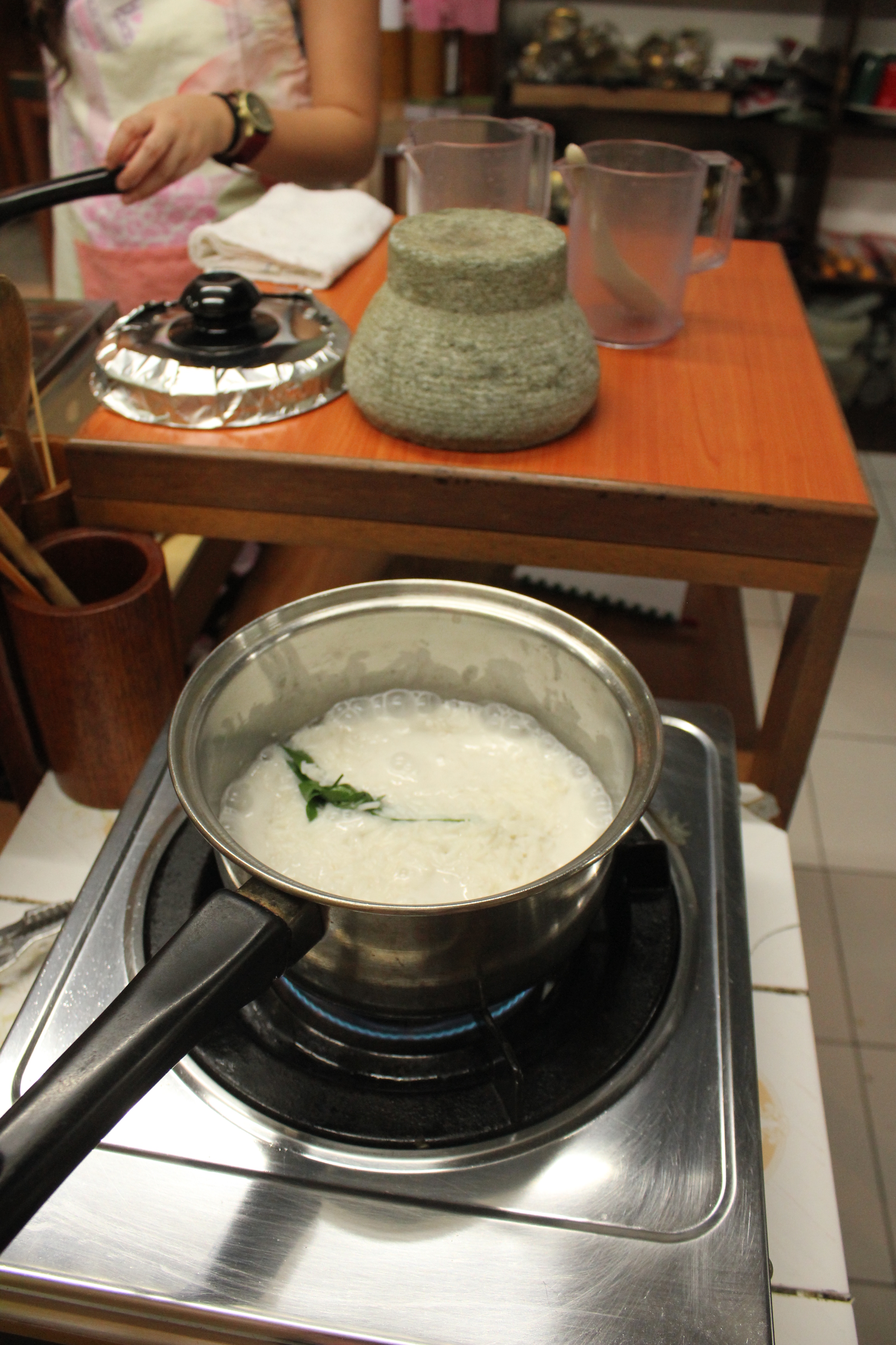 Before caramelizing Nasi Lemak